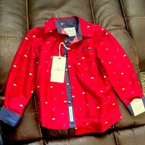 Little boys button up